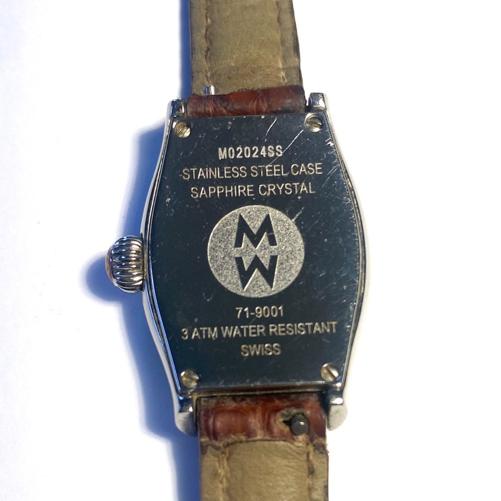 💎 MICHELE 💎 Diamond Coquette Quartz Women’s Watch - New Battery - Picture 5 of 6
